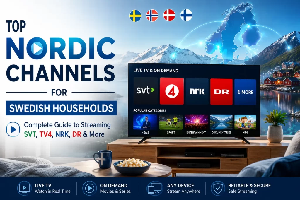 Top Nordic channels for Swedish households