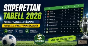 Superettan Tabell 2026